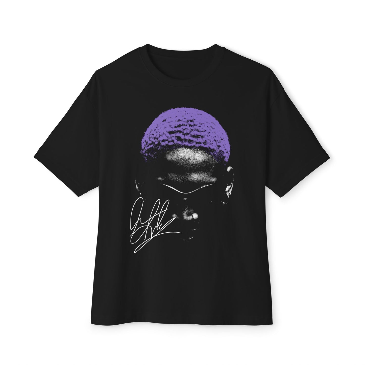 Rodman Purple Hair Boxy Tee